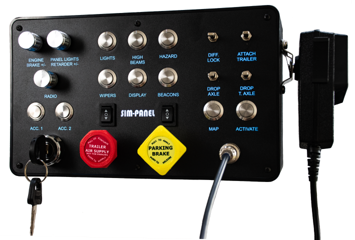 SIMPANEL - ATS ETS2 TRUCK SIMULATOR BUTTON BOX AND CONTROLLERS